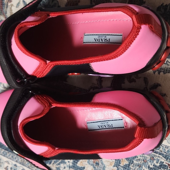 Prada Women's Bold Pink Sneakers - Picture 8 of 17
